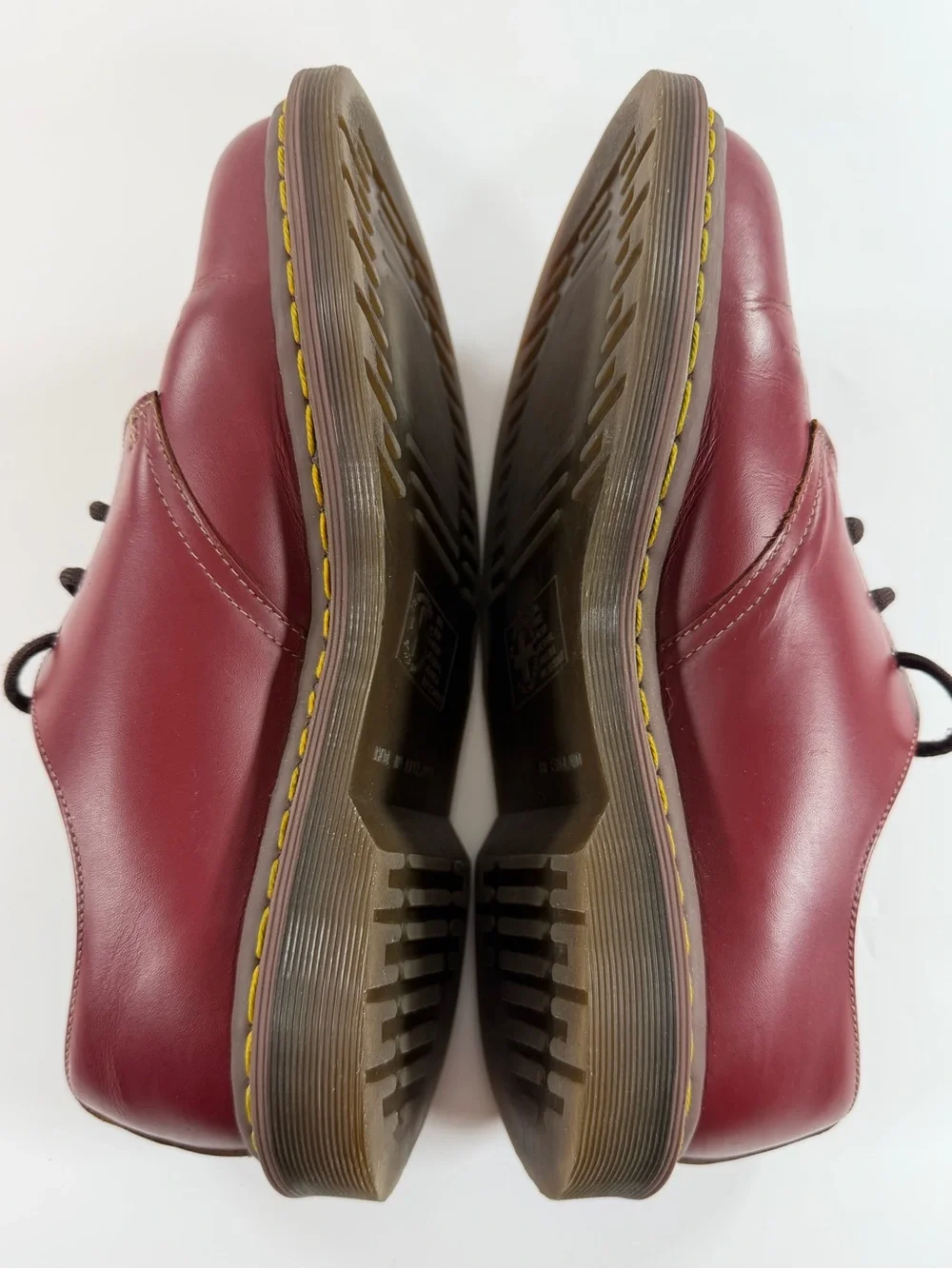 Dr. Martens 1461 Made in England Cherry Red‎ Leather Oxfords Size 9
